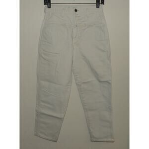 Vtg 90’s Marithe Francois Girbaud Women's 14 Tapered Leg Jeans Beige 26 x 26 USA